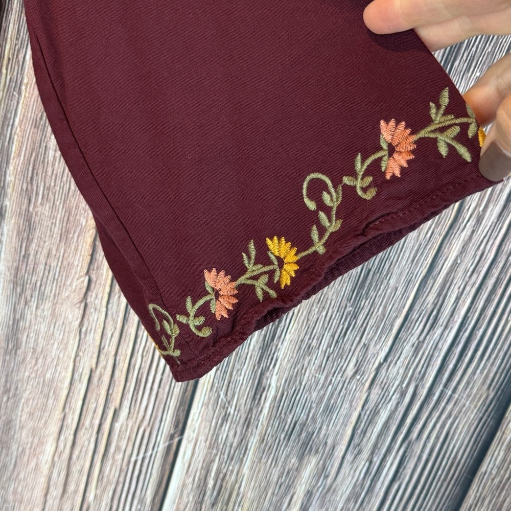 Orange Creek Burgundy Floral Long Sleeve Dress - Picture 6 of 10